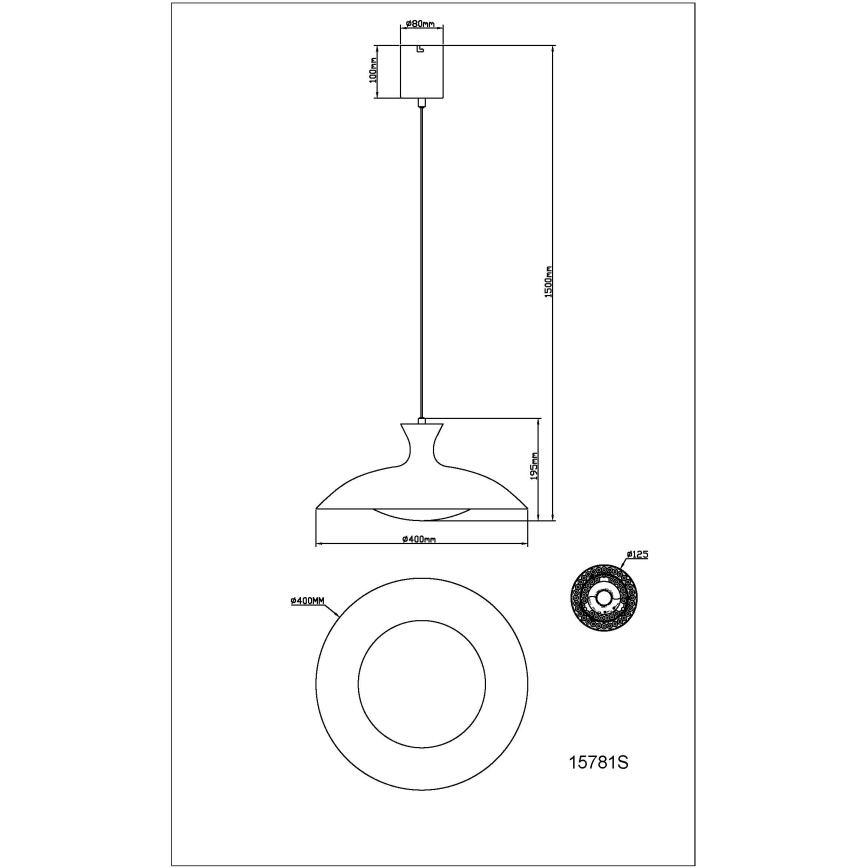 Globo - LED luster na sajli LED/18W/230V 3000/4000/6000K