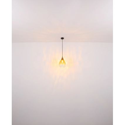 Globo - Luster na sajli 1xE27/60W/230V pr. 21 cm narančasta
