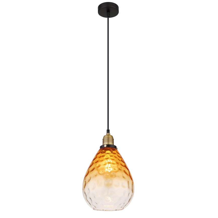 Globo - Luster na sajli 1xE27/60W/230V pr. 21 cm narančasta