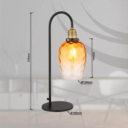 Globo - Stolna lampa 1xE27/60W/230V narančasta