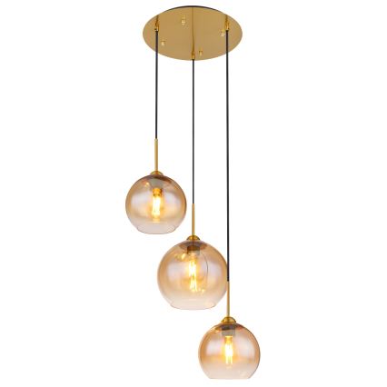 Globo - Luster na sajli 3xE27/60W/230V mesing