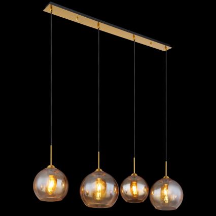 Globo - Luster na sajli 4xE27/60W/230V mesing