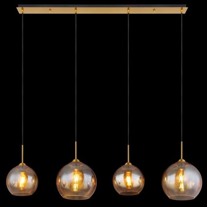 Globo - Luster na sajli 4xE27/60W/230V mesing