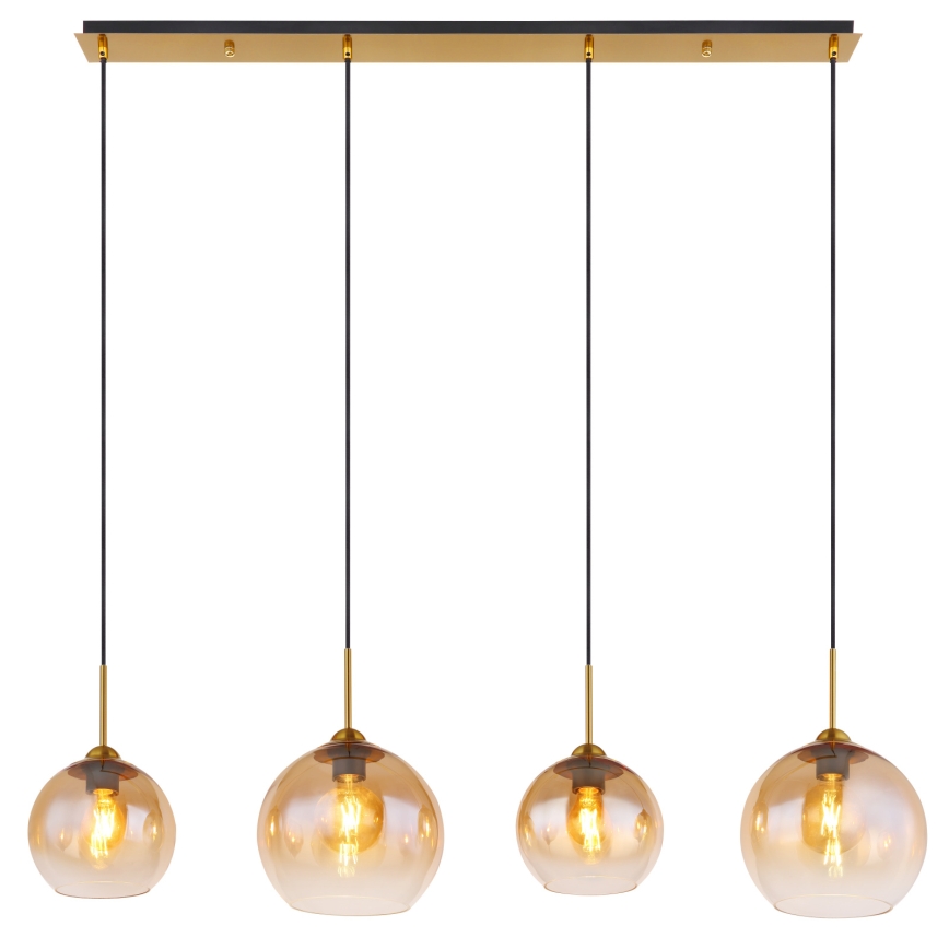 Globo - Luster na sajli 4xE27/60W/230V mesing