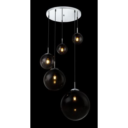 Globo - Luster na sajli 5xE27/40W/230V pr. 65 cm