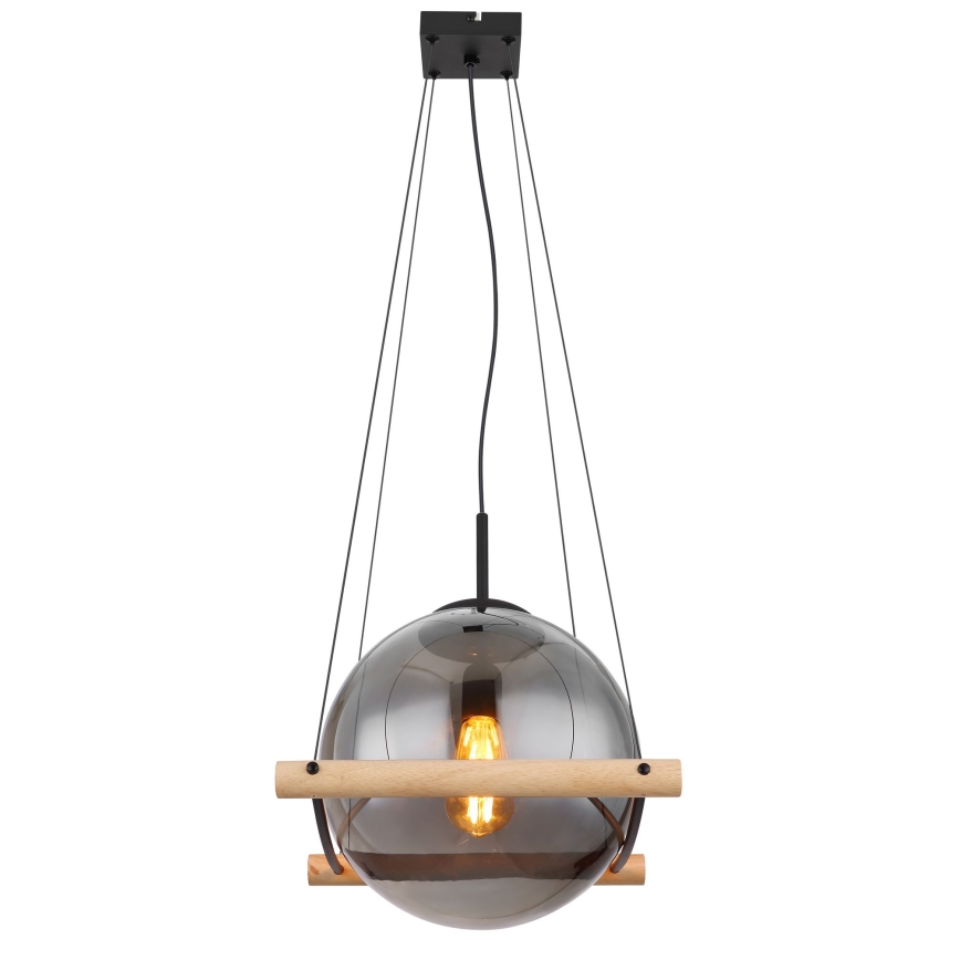 Globo - Luster na sajli 1xE27/15W/230V kaučukovac