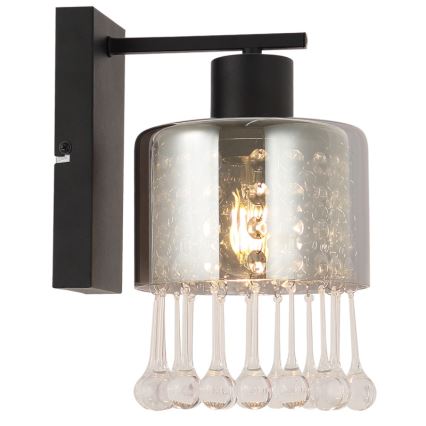 Globo - Zidna lampa 1xE27/60W/230V crna