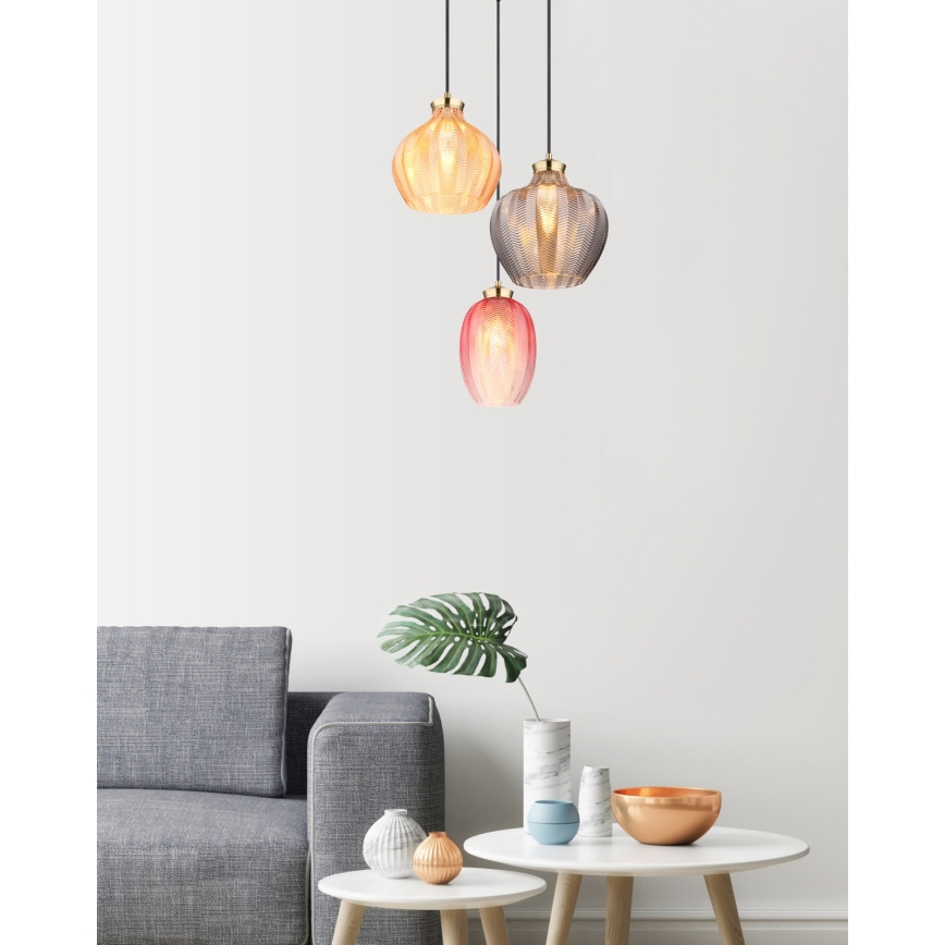 Globo - Luster na kablu 3xE27/60W/230V, promjer 45 cm