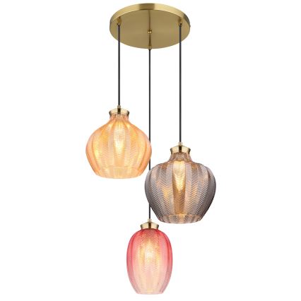 Globo - Luster na kablu 3xE27/60W/230V, promjer 45 cm