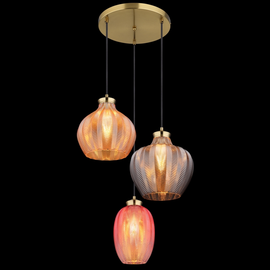 Globo - Luster na kablu 3xE27/60W/230V, promjer 45 cm