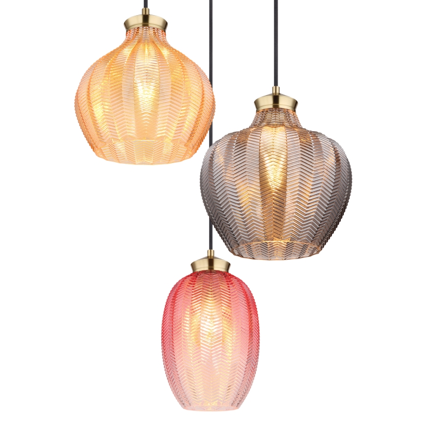 Globo - Luster na kablu 3xE27/60W/230V, promjer 45 cm