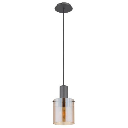 Globo - Luster na sajli 1xE27/40W/230V pr. 18 cm smeđa