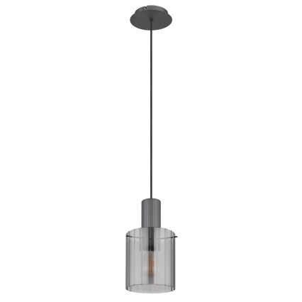 Globo - Luster na sajli 1xE27/40W/230V pr. 18 cm siva