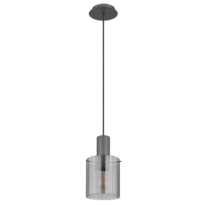 Globo - Luster na sajli 1xE27/40W/230V pr. 18 cm siva