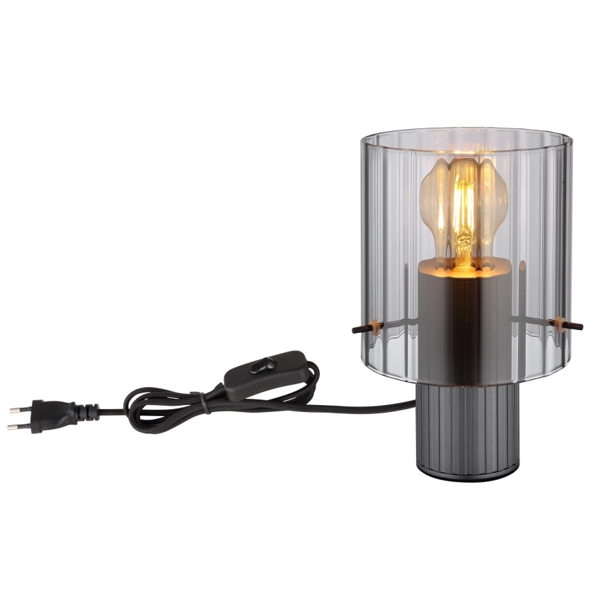Globo - Stolna lampa 1xE27/40W/230V pr. 14 cm siva