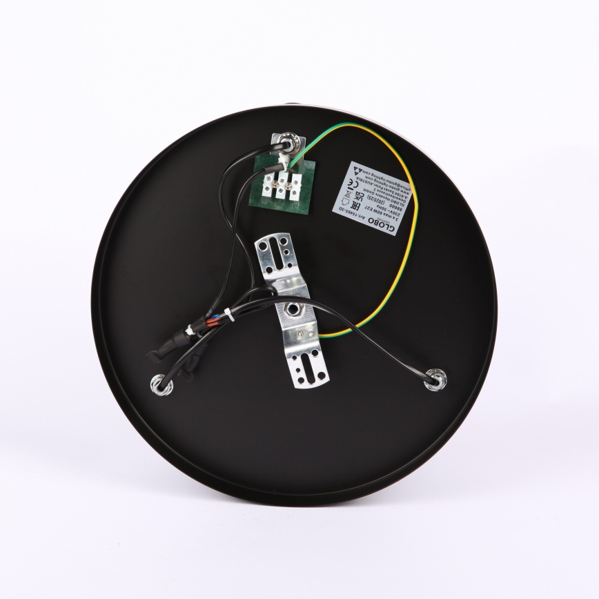 Globo - Nadgradni luster 3xE27/40W/230V pr. 40,5 cm crna