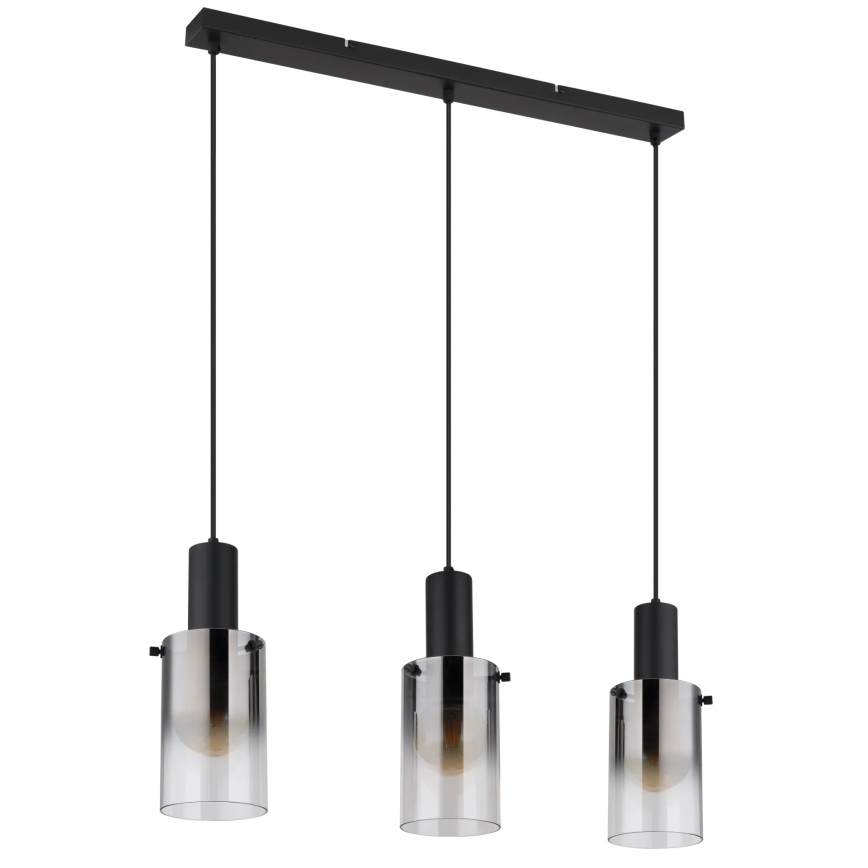 Globo - Luster na sajli 3xE27/40W/230V crna