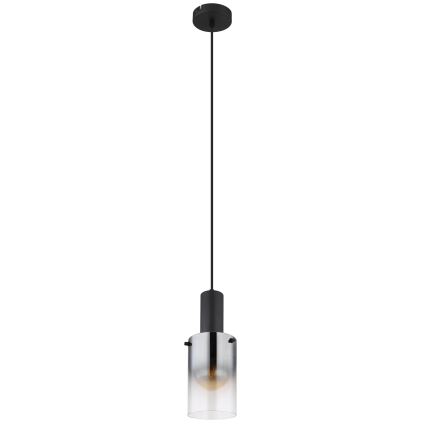 Globo - Luster na sajli 1xE27/40W/230V pr. 12,5 cm crna