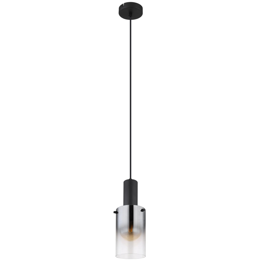 Globo - Luster na sajli 1xE27/40W/230V pr. 12,5 cm crna