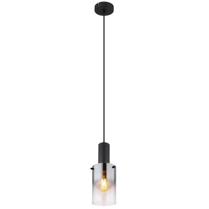 Globo - Luster na sajli 1xE27/40W/230V pr. 12,5 cm crna