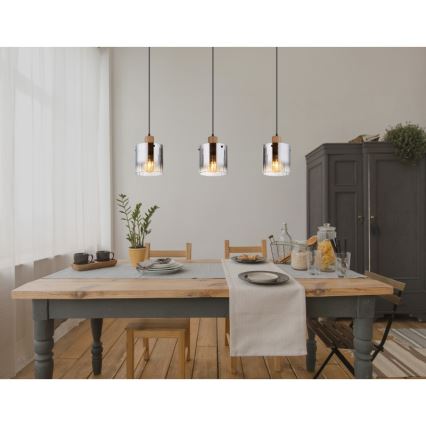 Globo - Luster na sajli 3xE27/60W/230V