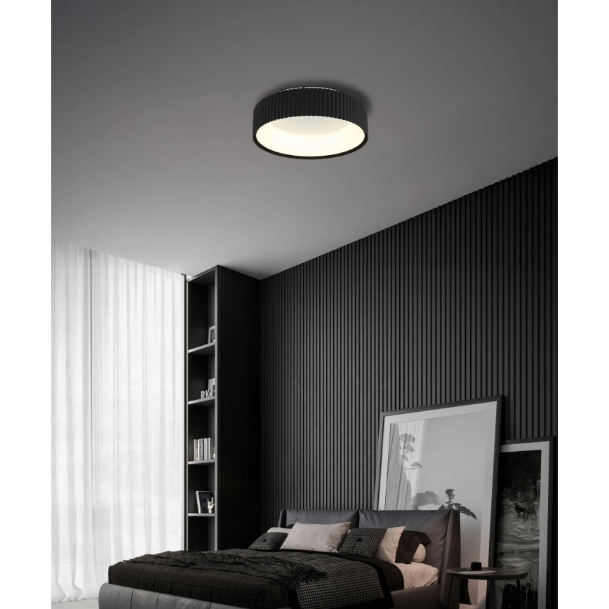 Globo - LED stropna svjetiljka LED/45W/230V 2700/4000/6000K Ø 46 cm crna