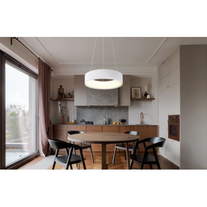 Globo - Viseći LED luster na sajli LED/45W/230V 2700/4000/6000K promjer 46 cm bijela