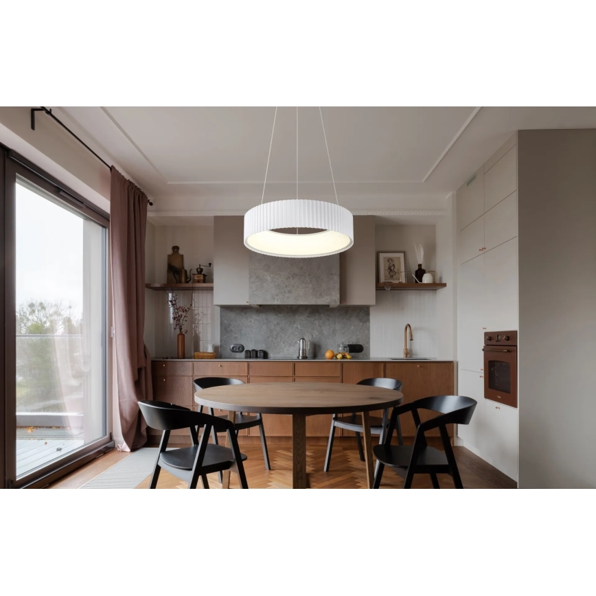 Globo - Viseći LED luster na sajli LED/45W/230V 2700/4000/6000K promjer 46 cm bijela