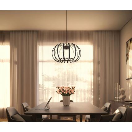 Globo - LED luster na kabelu s mogućnošću prigušivanja LED/40W/230V 3000K crna