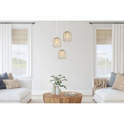 Globo - Luster na sajli 3xE27/40W/230V