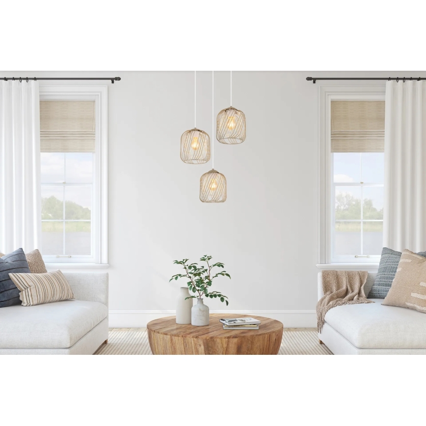 Globo - Luster na sajli 3xE27/40W/230V