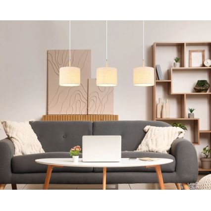 Globo - Luster na sajli 3xE27/40W/230V