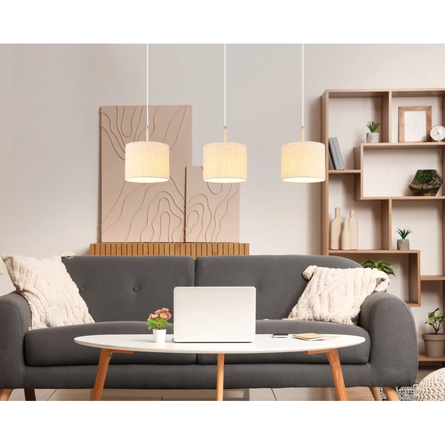 Globo - Luster na sajli 3xE27/40W/230V