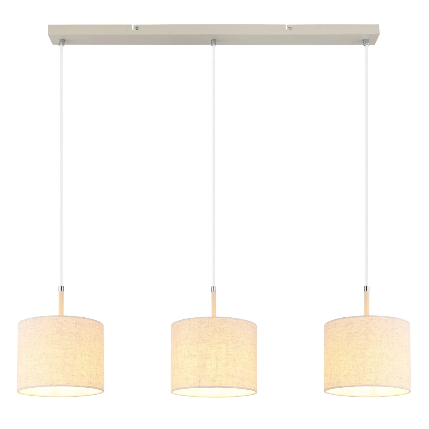 Globo - Luster na sajli 3xE27/40W/230V