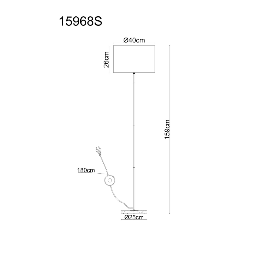 Globo - Podna lampa 1xE27/60W/230V