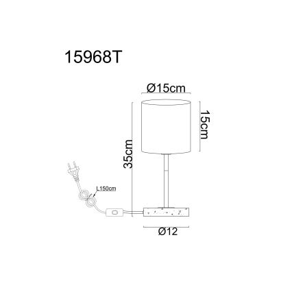 Globo - Stolna svjetiljka 1xE14/40W/230V