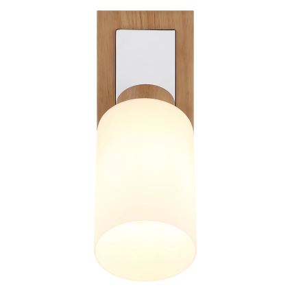 Globo - Zidna spot svjetiljka 1xE27/60W/230V hrast/bijela