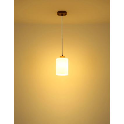 Globo - Luster na kabelu 1xE27/60W/230V bež/bijela