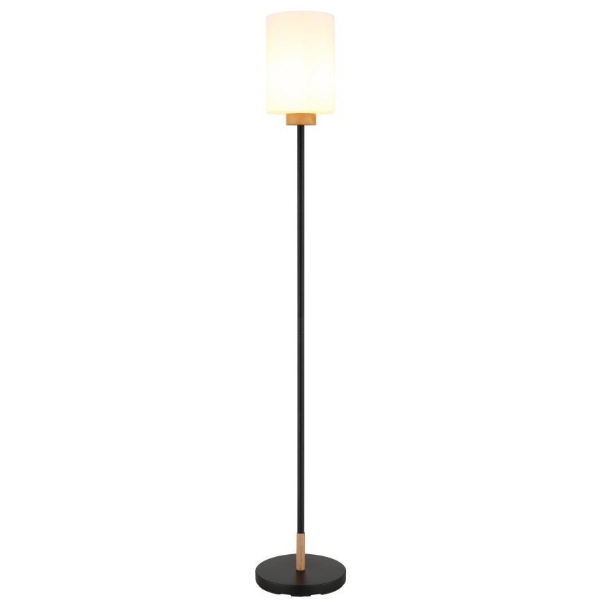 Globo - Podna lampa 1xE27/60W/230V crna/bijela