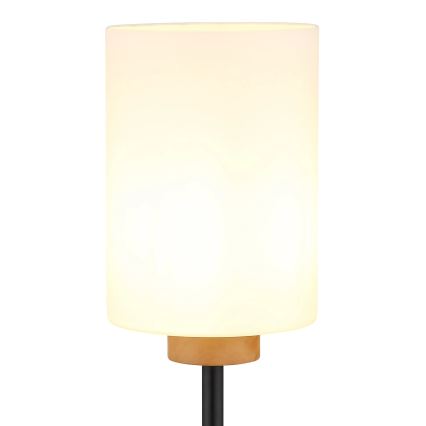 Globo - Podna lampa 1xE27/60W/230V crna/bijela