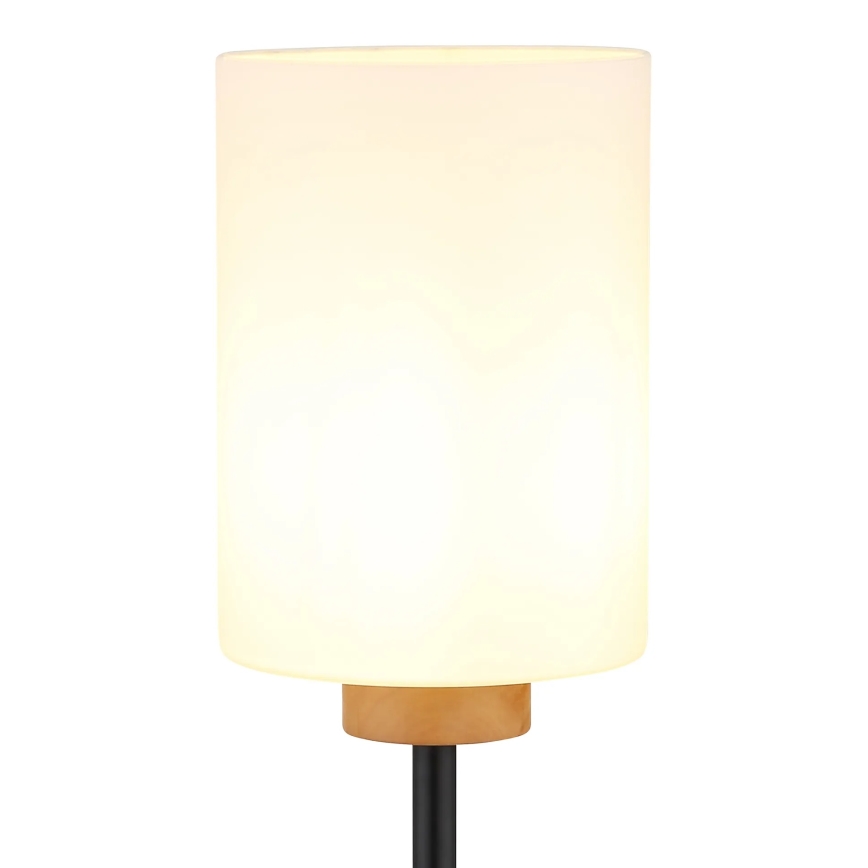 Globo - Podna lampa 1xE27/60W/230V crna/bijela