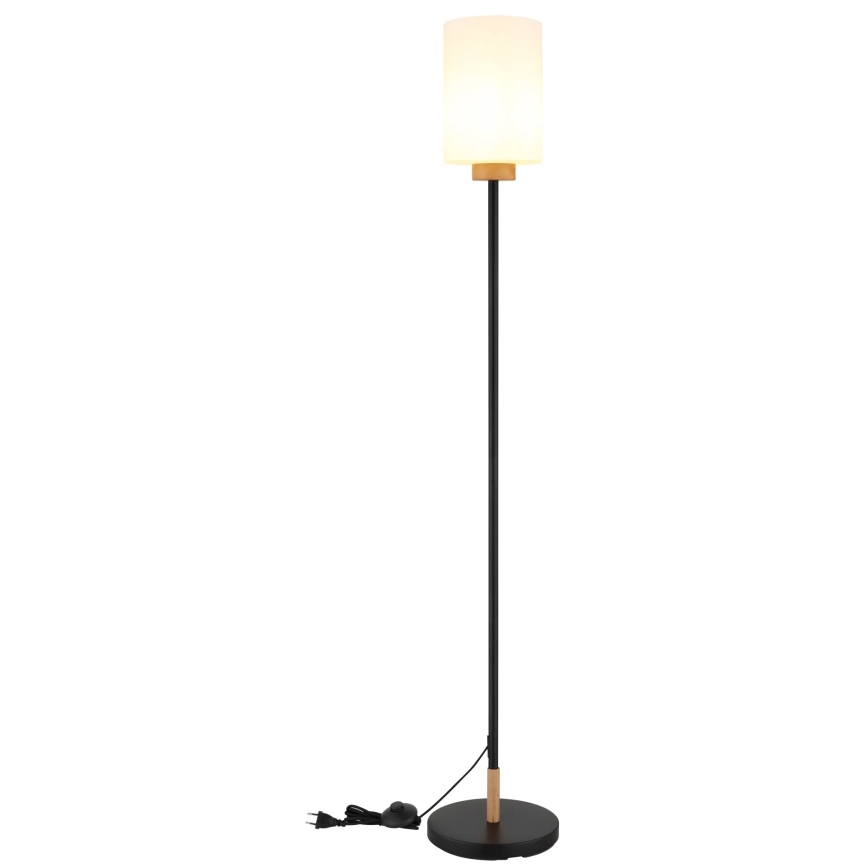 Globo - Podna lampa 1xE27/60W/230V crna/bijela