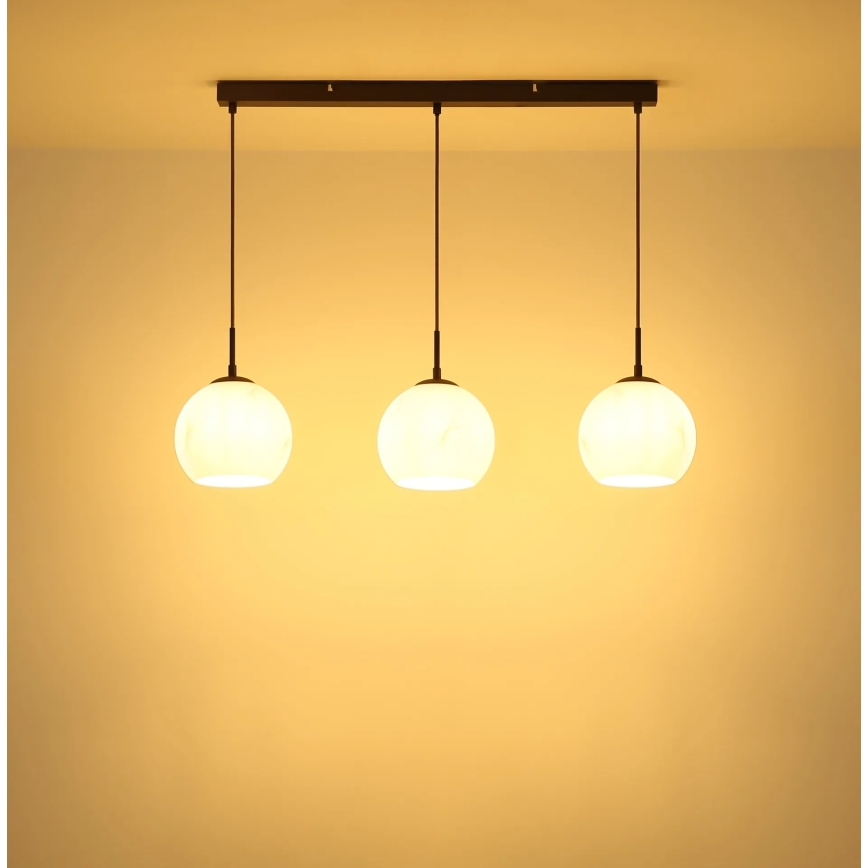 Globo - Luster na sajli 3xE27/60W/230V