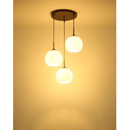 Globo - Luster na sajli 3xE27/60W/230V Ø 42,5 cm