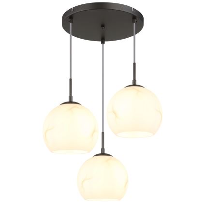 Globo - Luster na sajli 3xE27/60W/230V Ø 42,5 cm