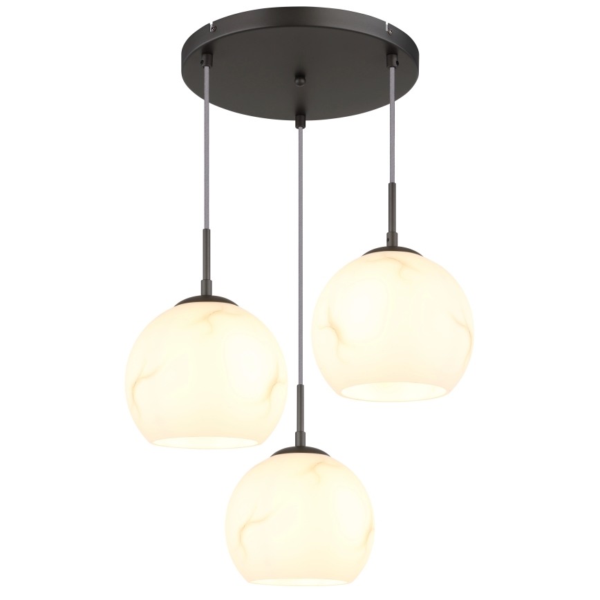 Globo - Luster na sajli 3xE27/60W/230V Ø 42,5 cm