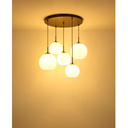 Globo - Luster na sajli 5xE27/60W/230V prom. 75 cm