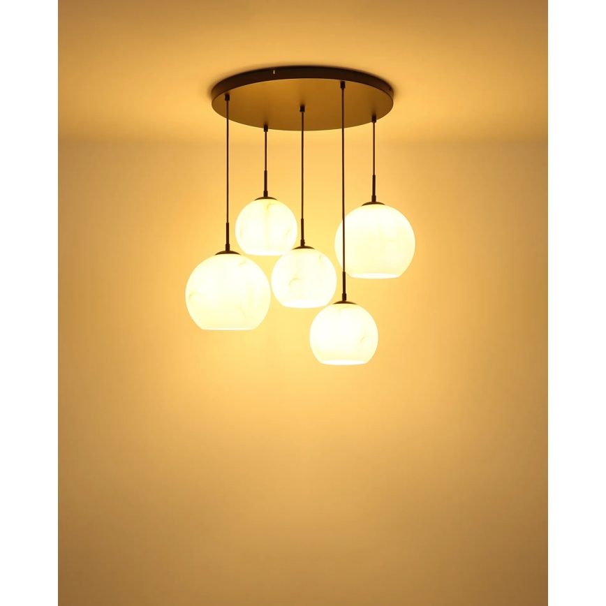 Globo - Luster na sajli 5xE27/60W/230V prom. 75 cm