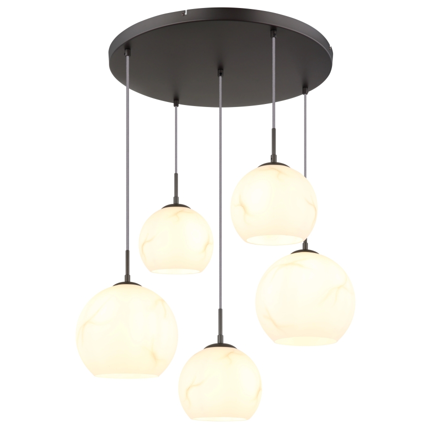 Globo - Luster na sajli 5xE27/60W/230V prom. 75 cm