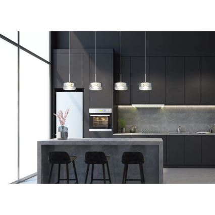 Globo - LED luster na sajli LED/24W/230V bijela/dimljena
